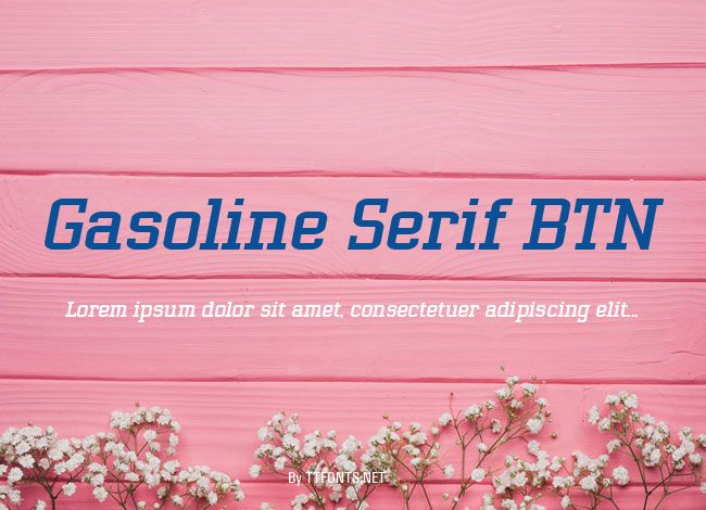 Gasoline Serif BTN example